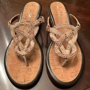 Sperry Top Sider Women Leather Sandals. Size 9.5M